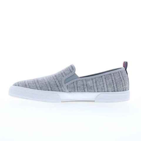 Ben Sherman Bradford Slip On Mens Gray Canvas Lifestyle Sneakers Shoes