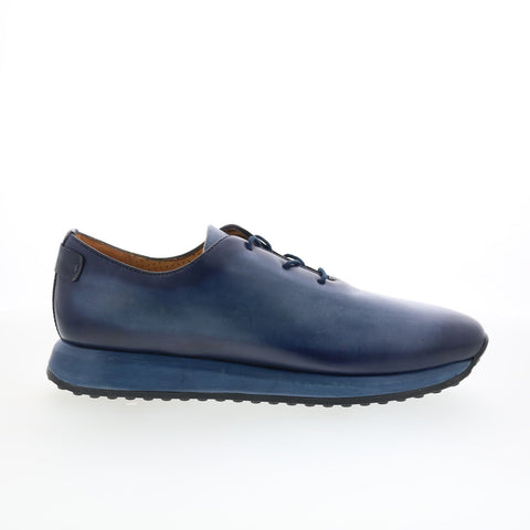 Mezlan Brahman Dress Sneaker Mens Blue Leather Lifestyle Sneakers Shoes