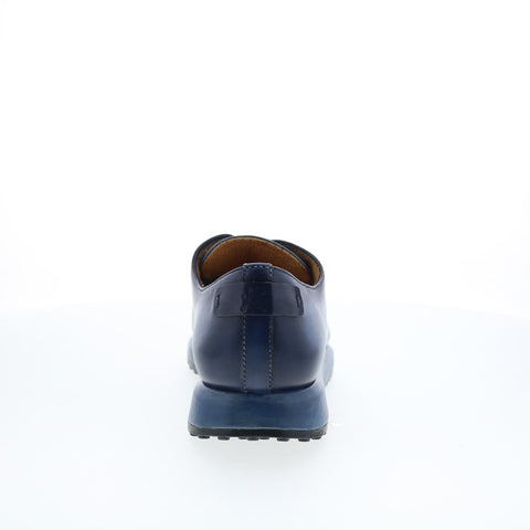 Mezlan Brahman Dress Sneaker Mens Blue Leather Lifestyle Sneakers Shoes
