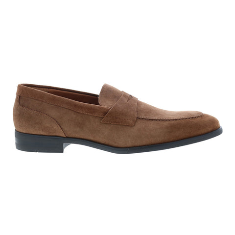 Bruno Magli Brando BRANDO1 Mens Brown Suede Loafers & Slip Ons Penny Shoes