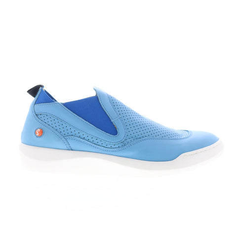 Softinos Bray BRAY721SOF-003 Womens Blue Leather Lifestyle Sneakers Shoes