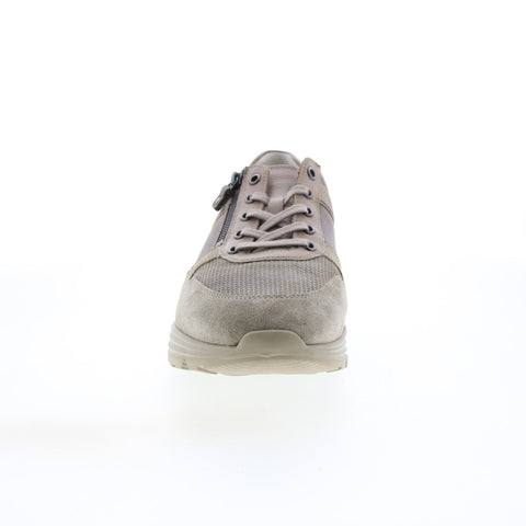 Mephisto Brayan Mens Gray Suede Lace Up Lifestyle Sneakers Shoes