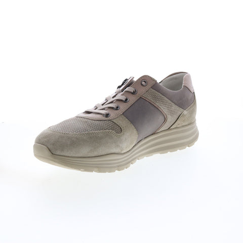 Mephisto Brayan Mens Gray Suede Lace Up Lifestyle Sneakers Shoes