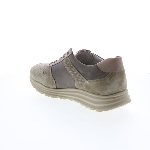 Mephisto Brayan Mens Gray Suede Lace Up Lifestyle Sneakers Shoes