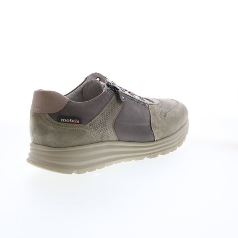 Mephisto Brayan Mens Gray Suede Lace Up Lifestyle Sneakers Shoes