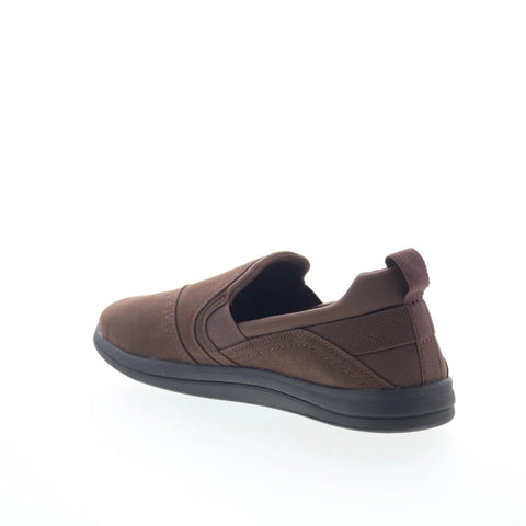 Clarks Breeze Dawn 26180401 Womens Brown Nubuck Slip On Loafer Flats Shoes