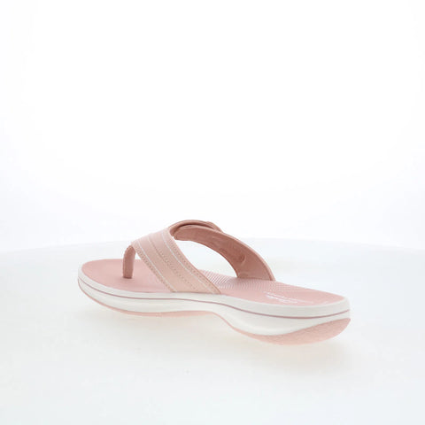 Clarks Breeze Reyna 26181807 Womens Pink Synthetic Flip-Flops Sandals Shoes