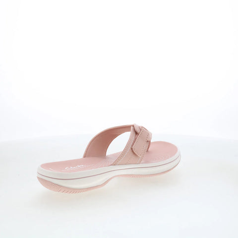 Clarks Breeze Reyna 26181807 Womens Pink Synthetic Flip-Flops Sandals Shoes
