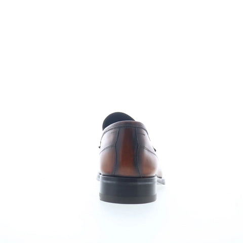 Di Bianco Brera Calf Mens Brown Leather Loafers & Slip Ons Penny Shoes