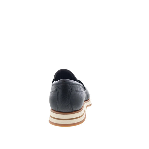 Di Bianco Brera Classic Mens Black Leather Loafers & Slip Ons Penny Shoes