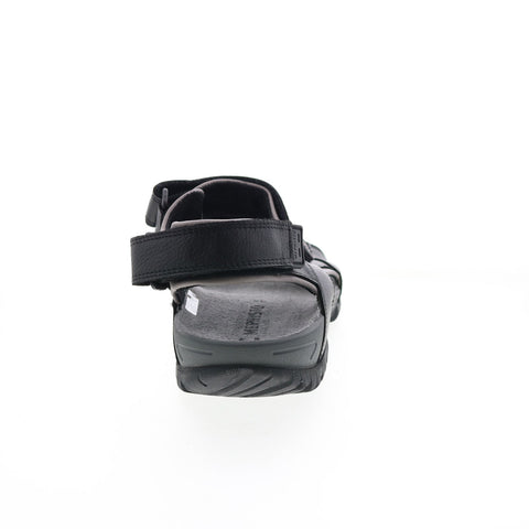 Mephisto Brice Mens Black Leather Strap Sport Sandals Shoes