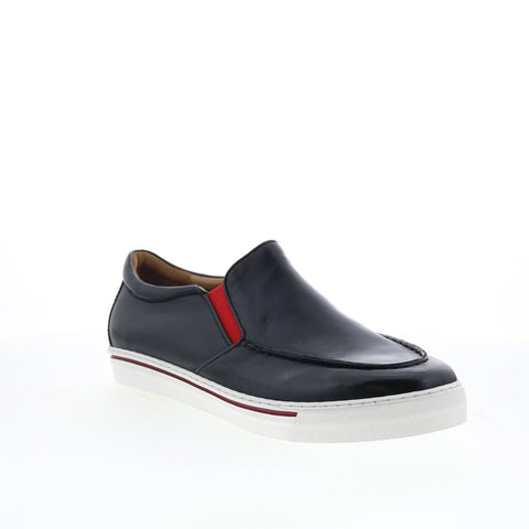 Robert Zur Brit True Glove Mens Black Leather Loafers & Slip Ons Casual Shoes