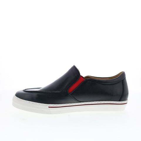 Robert Zur Brit True Glove Mens Black Leather Loafers & Slip Ons Casual Shoes