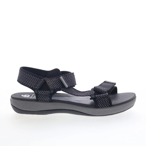 Clarks Brizo Cady 26132575 Womens Black Canvas Strap Strap Sandals Shoes