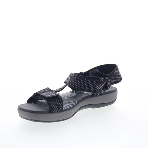 Clarks Brizo Cady 26132575 Womens Black Canvas Strap Strap Sandals Shoes