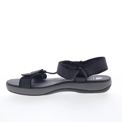 Clarks Brizo Cady 26132575 Womens Black Canvas Strap Strap Sandals Shoes