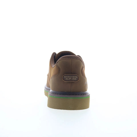 Skechers John Deere Brockman Hawkson Mens Brown Oxfords Casual Shoes