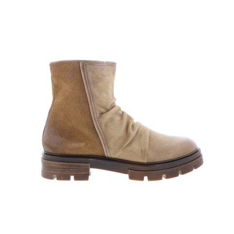 Miz Mooz Brodie Womens Brown Leather Zipper Casual Dress Boots