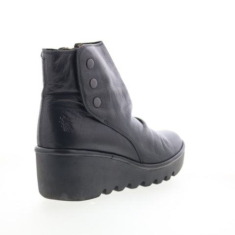 Fly London Brom BROM344FLY-008 Womens Black Leather Ankle & Booties Boots