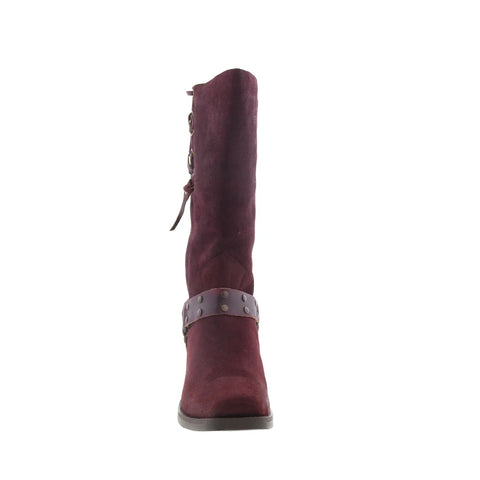 Dingo Bronco DI-2230 Mens Red Suede Pull On Cowboy Western Boots