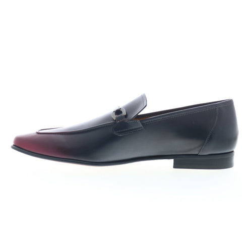 Mezlan Brunello Horsebit Loafer Mens Black Leather Loafers Casual Shoes
