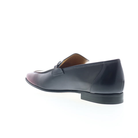 Mezlan Brunello Horsebit Loafer Mens Black Leather Loafers Casual Shoes