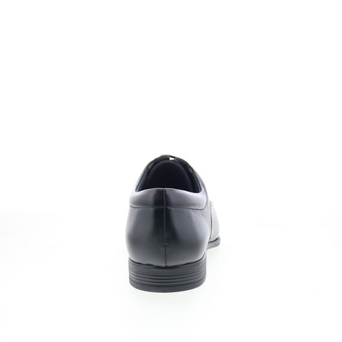Studio Belvedere Bruno Mens Black Leather Oxfords & Lace Ups Cap Toe Shoes