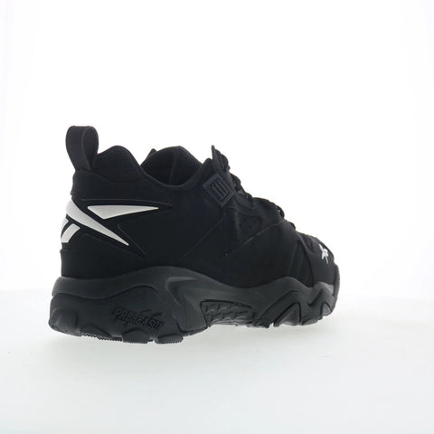 Reebok Brutus Low Mens Black Suede Lace Up Lifestyle Sneakers Shoes