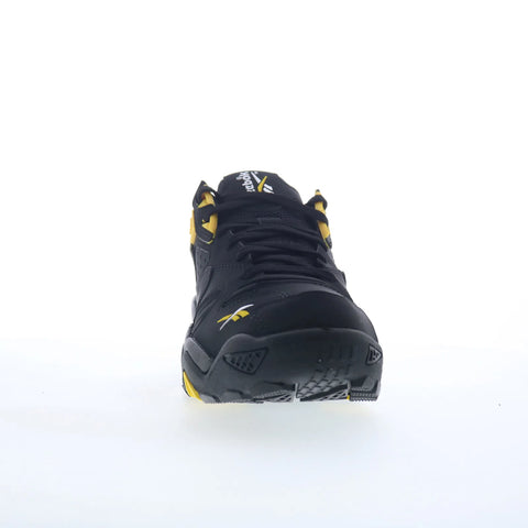 Reebok Brutus Low Mens Black Leather Lace Up Lifestyle Sneakers Shoes
