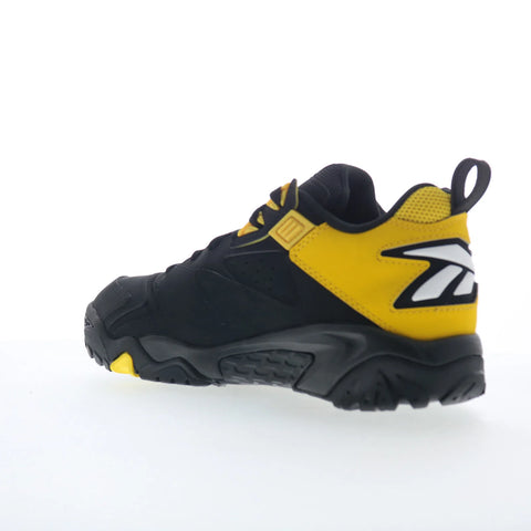 Reebok Brutus Low Mens Black Leather Lace Up Lifestyle Sneakers Shoes