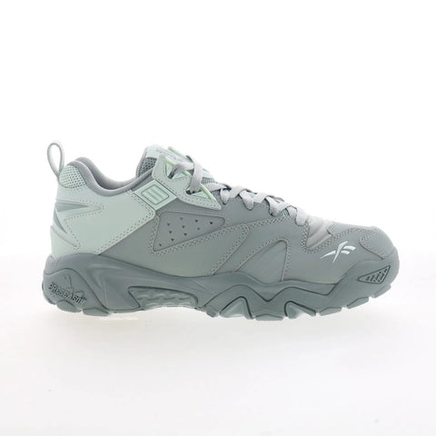 Reebok Brutus Low Mens Green Leather Lace Up Lifestyle Sneakers Shoes