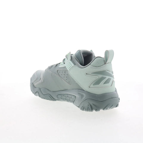 Reebok Brutus Low Mens Green Leather Lace Up Lifestyle Sneakers Shoes