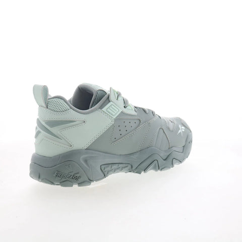 Reebok Brutus Low Mens Green Leather Lace Up Lifestyle Sneakers Shoes