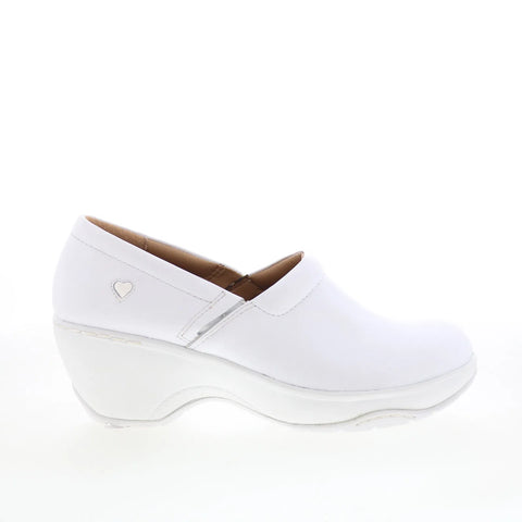 Nurse Mates Bryar 251304 Womens White Loafers & Slip Ons Casual Shoes