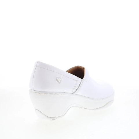 Nurse Mates Bryar 251304 Womens White Loafers & Slip Ons Casual Shoes