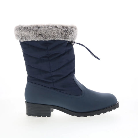 Trotters Bryce T2267-400 Womens Blue Synthetic Zipper Casual DressBoots