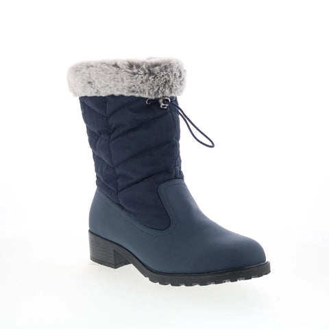 Trotters Bryce T2267-400 Womens Blue Synthetic Zipper Casual DressBoots