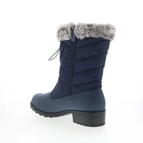 Trotters Bryce T2267-400 Womens Blue Synthetic Zipper Casual DressBoots