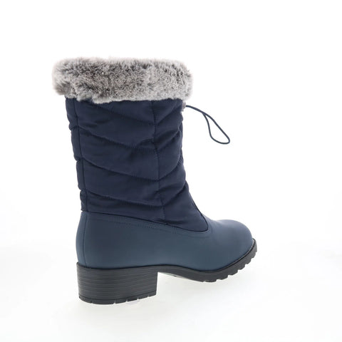 Trotters Bryce T2267-400 Womens Blue Synthetic Zipper Casual DressBoots