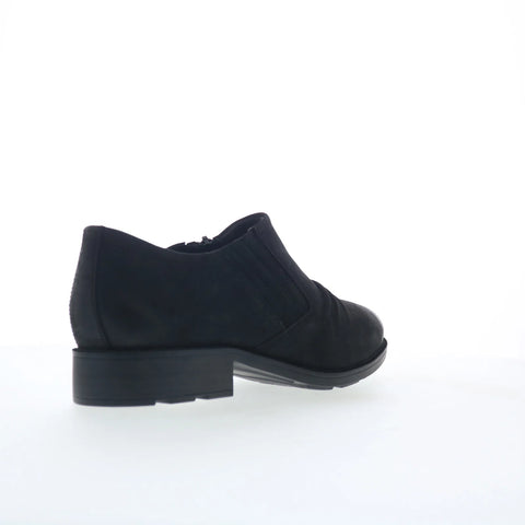 Clarks Bryianne Clara Womens Black Wide Leather Loafer Flats Shoes