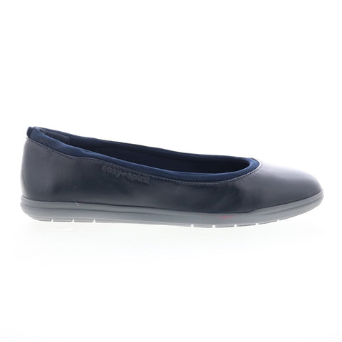 Easy Spirit Brylee SEBRYLEE Womens Blue Leather Slip On Ballet Flats Shoes