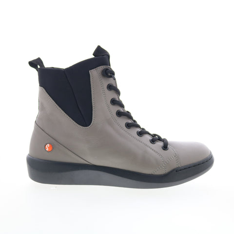 Softinos Buck BUCK698SOF-004 Womens Gray Leather Lifestyle Sneakers Shoes