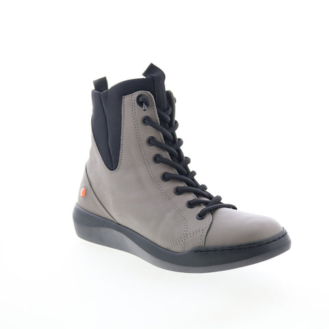 Softinos Buck BUCK698SOF-004 Womens Gray Leather Lifestyle Sneakers Shoes