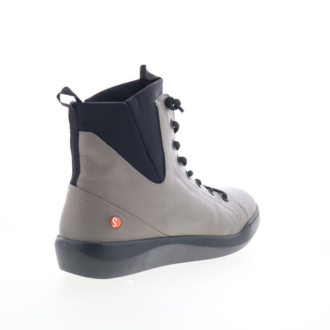 Softinos Buck BUCK698SOF-004 Womens Gray Leather Lifestyle Sneakers Shoes