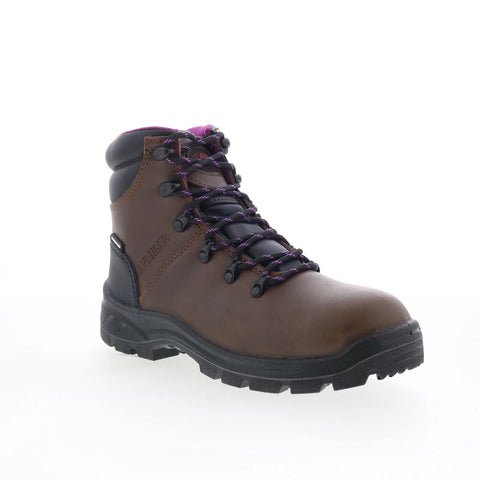 Avenger Builder Mid Soft Toe EH WP Womens Brown Wide Work & Safety Boots