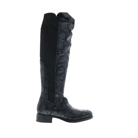 Bos. & Co. Bunt Womens Black Synthetic Zipper Knee High Boots