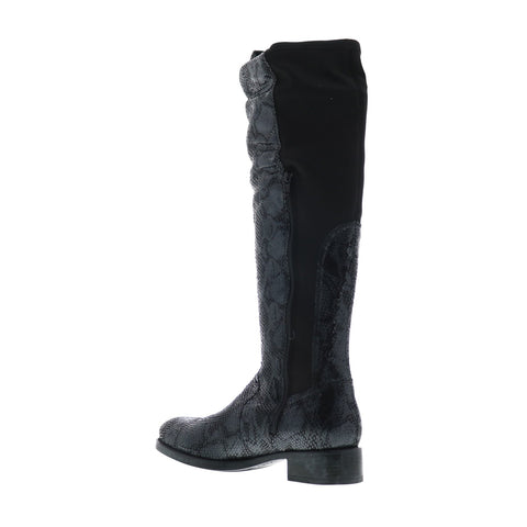 Bos. & Co. Bunt Womens Black Synthetic Zipper Knee High Boots