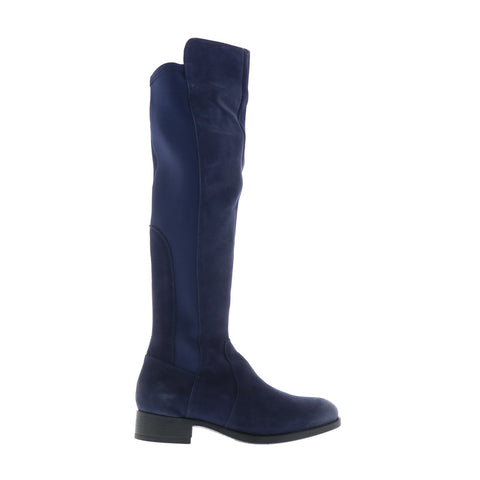 Bos. & Co. Bunt Womens Blue Suede Zipper Knee High Boots