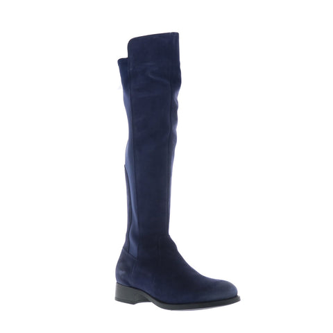 Bos. & Co. Bunt Womens Blue Suede Zipper Knee High Boots