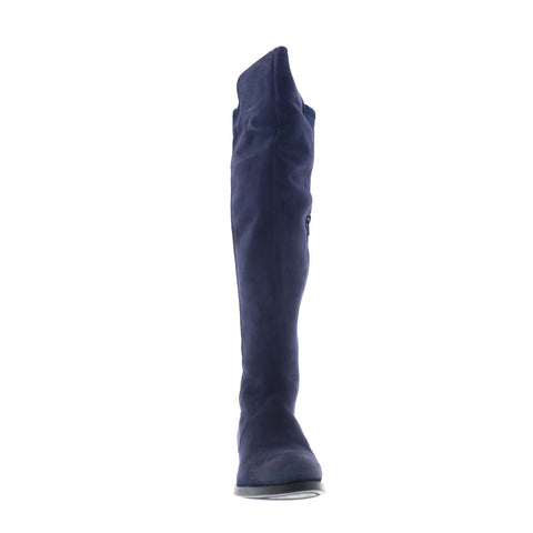 Bos. & Co. Bunt Womens Blue Suede Zipper Knee High Boots